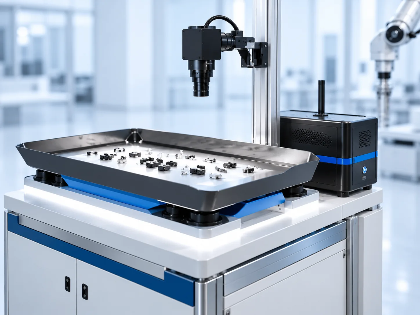 AI-enhanced product selection illustration: Flexible Feeders & Workstations